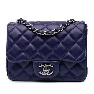 Pre-Loved Chanel Mini Square Classic Lambskin Single Flap